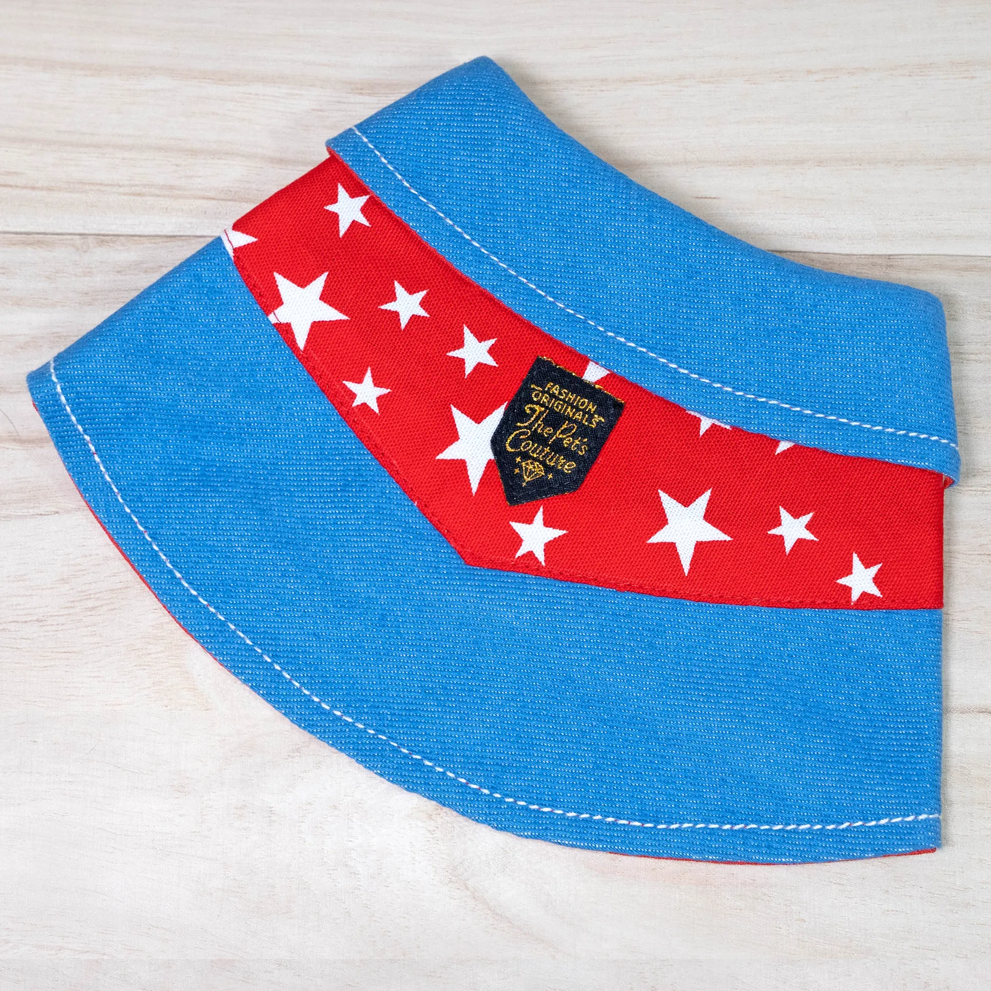Unisex 2-Tone Denim Cape - Starry Sirius