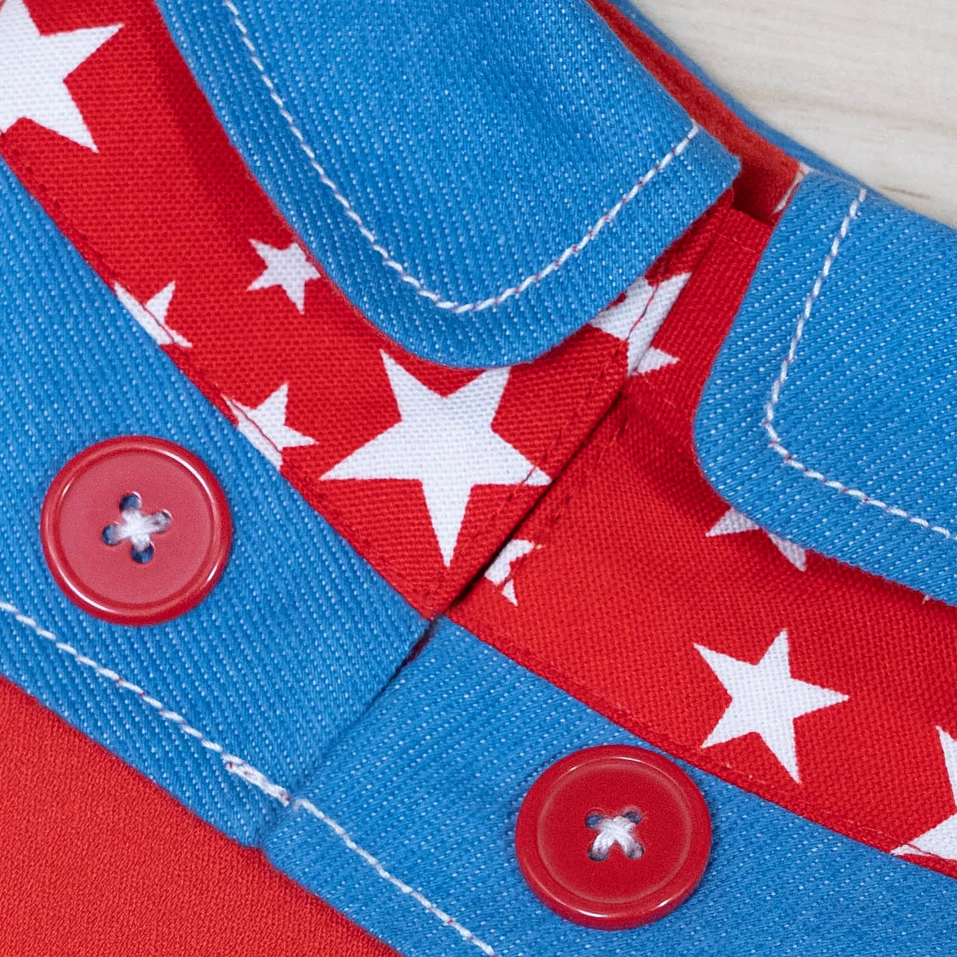 Unisex 2-Tone Denim Cape - Starry Sirius