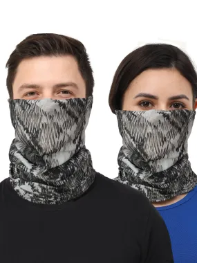 UrGear Men Women Unisex Adults and Kids Black Printed Bamboo Anti Microbial Multipurpose FREE SIZE Bandana
