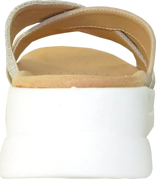 VANGELO Women Sandal ZARA Wedge Sandal Light Gold
