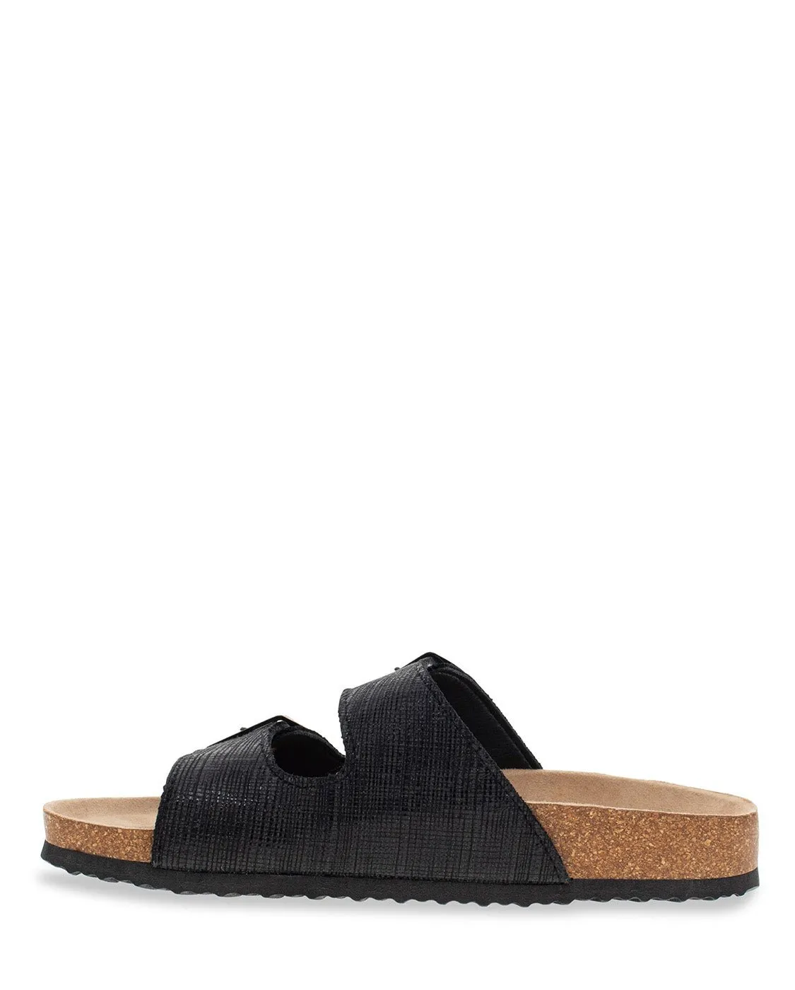Women's Metallic Sophie Slide - Black