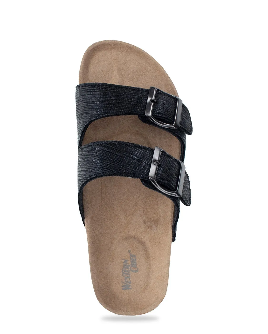 Women's Metallic Sophie Slide - Black