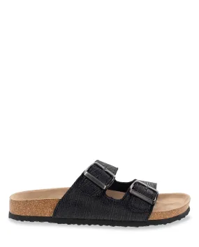 Women's Metallic Sophie Slide - Black