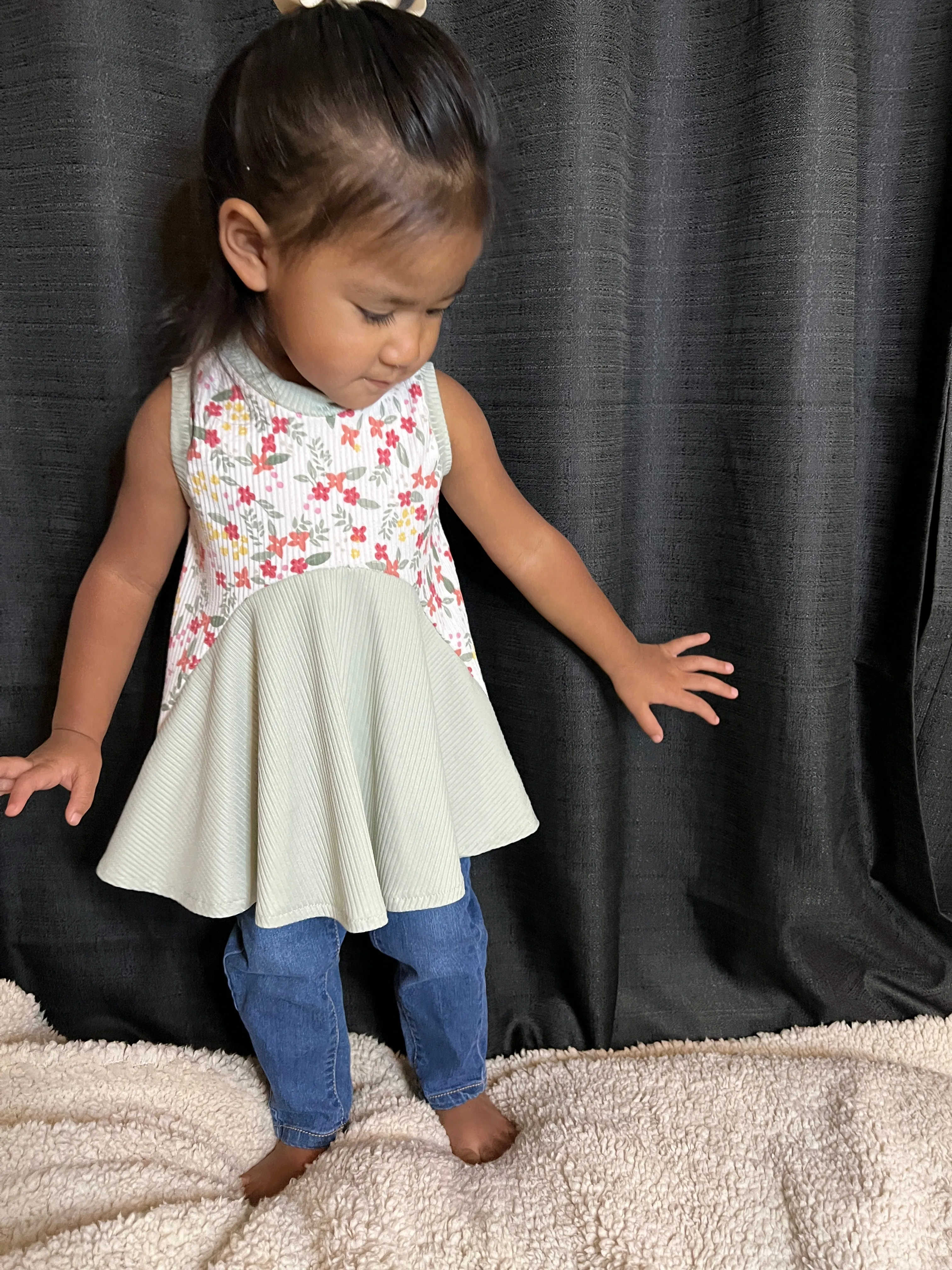 Youth Auden Dress and Tunic, Hoodie Dress, Digital Sewing Pattern Sizes NB-16Y